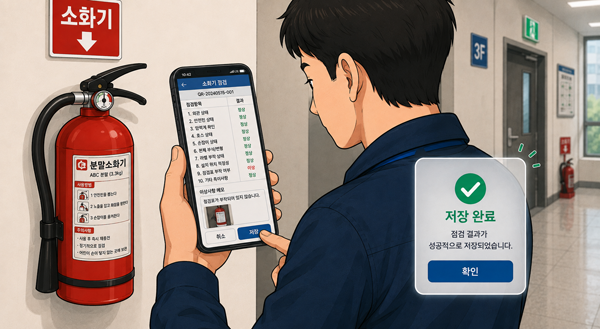 현장에서 점검결과 저장